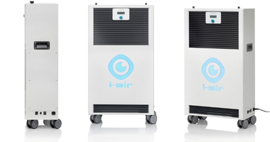 i-air Pro purifier on side and front view i-air Pro purifier on side and front view