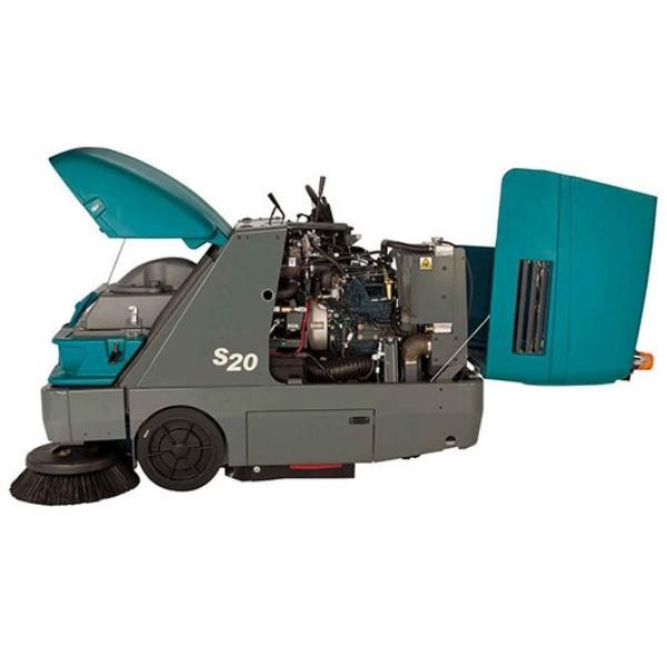 Tennant S20 Sweeper Lids Open View Tennant S20 Sweeper Lids Open View