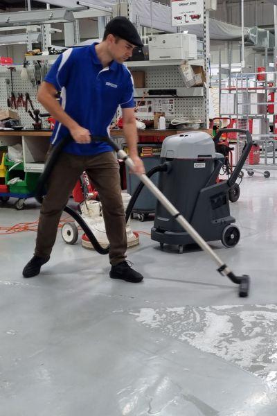 Contract Cleaner with Nilfisk Wet and Dry Vacuum