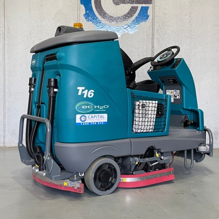 Tennant T16 Battery Ride-On Scrubber Side